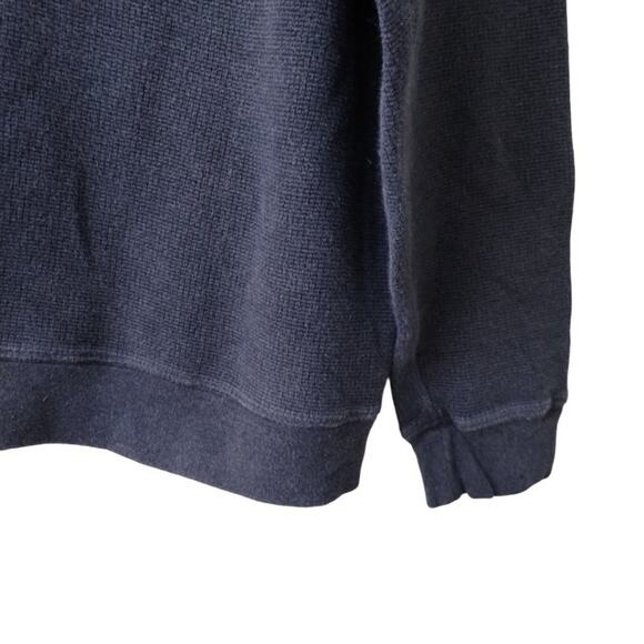 Woolrich Men's 1/4 zip Pullover 100% cotton Sweater - XL - Blue - Made in India - Picture 9 of 10